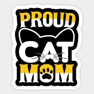 Proud Cat Mom Sticker